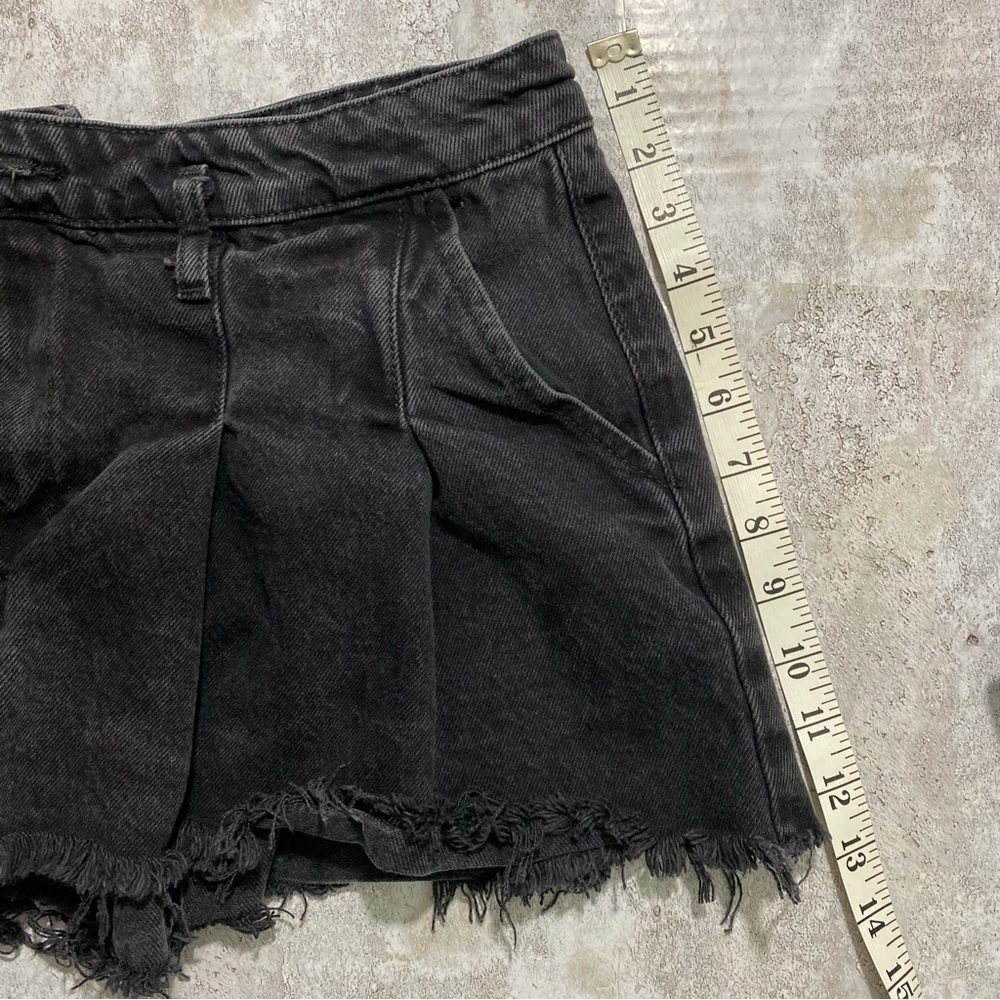 Zara Faded Black Pleated Mini Skirt‎ Large Grunge Streetwear - Picture 7 of 8